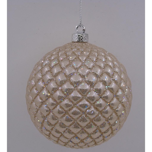 [CT-323] Boule de noel Champagne 10cm 4pcs 