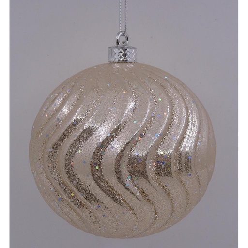 [CT-325] Boule de noel Champagne 10cm 4pcs 