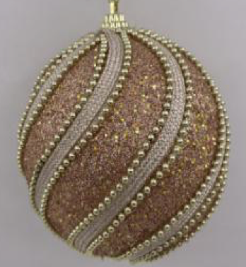 [CT-388] Boule de noel Cuivre 10cm 4pcs
