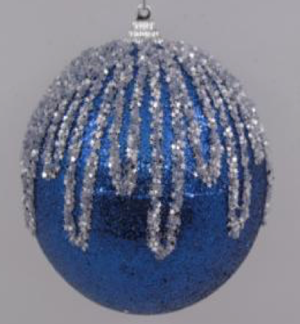 [CT-398] Boule de noel Bleu 8cm 6pcs