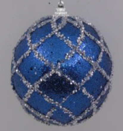 [CT-401] Boule de noel Bleu 10cm 4pcs