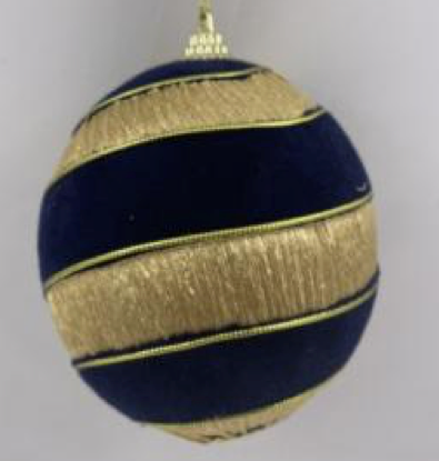 [CT-404] Boule de noel Bleu Nuit 8cm 6pcs