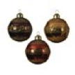 [KAE-030152] Boule verre partition paillettes 3 col assortie dia: 8 cm
