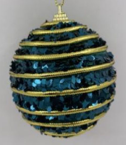 [CT-414] Boule de noel Bleu 10cm 4pcs