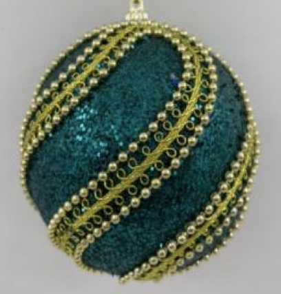 [CT-418] Boule de noel Bleu 10cm 4pcs