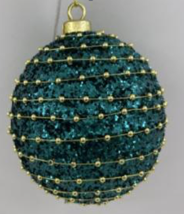 [CT-419] Boule de noel Bleu 10cm 4pcs
