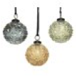 [KAE-190139] Boule verre relief 3 col assortie dia: 7,50 cm - H: 7,50 cm 