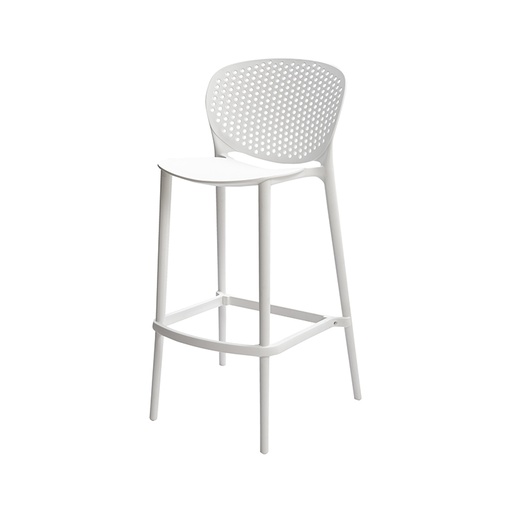 [DHF-303APP1WHITE] Chaise de comptoir H:65cm Blanc