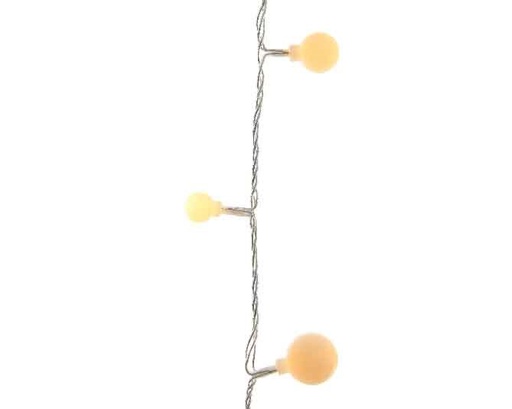 [KAE-494652] Guirlande lumineuse LED Cerise 3 tailles tranparent/blanc 900cm