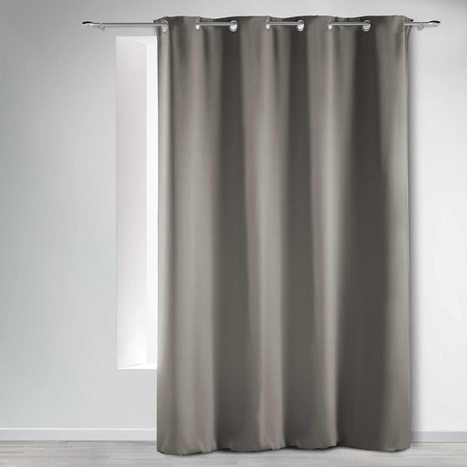 [L3C-1604326] Rideau à oeillets blackout occultant perle 135x240 cm