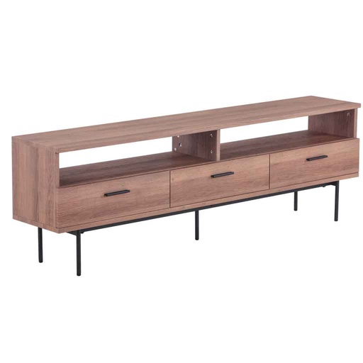 [MAT-TV423-W2] Meuble TV H50xL160xP30cm #foncé