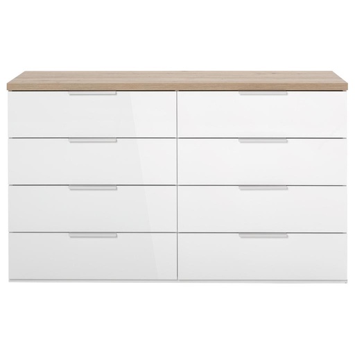 [COM-CT0364K77404] Commode MUNDI 8 tiroirs H83xL136xP35cm