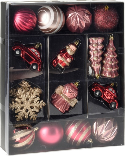 [KOO-CAN223140] Boule de noel set 20pcs Rose (copie)