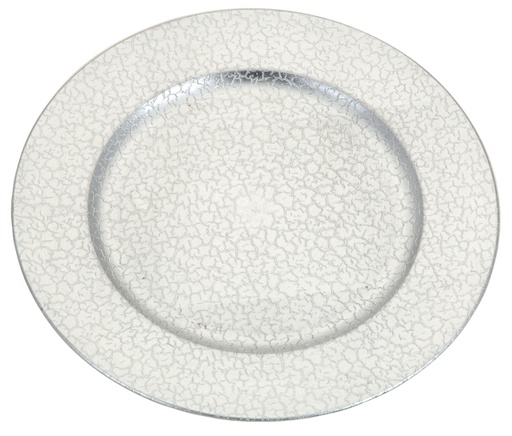 [KOO-ABX100310] Sous assiette rond 33cm Argent