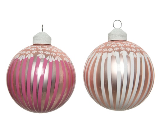 [KAE-062003] Boule de noel en verre  assortie dia8cm (copie)
