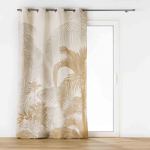 [L3C-1612497] Rideau à oeillets 140x260cm coton/polyester imprime Baobab des places