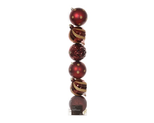 [KAE-022569] Boules brillant mat mix dia:15cm Rose Poudre (copie)