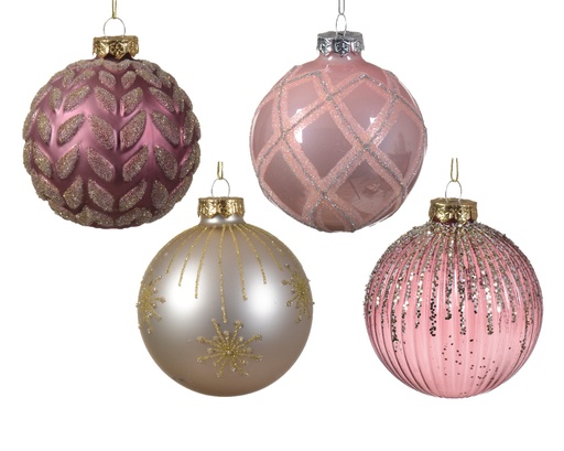 [KAE-062627] Boule de noel brillant 8cm assorti (copie)