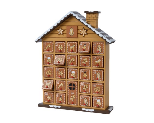 [KAE-523383] Calendrier de l'avent 32*6*24,5cm