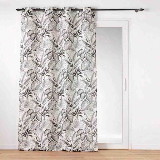 [L3C-1611993] Rideau à oeillets 140x260cm polyester imprimé CABANA Naturel