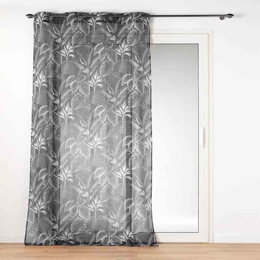 [L3C-1611992] Panneau à oeillets 140x260cm voile sable imprimé CABANA Noir