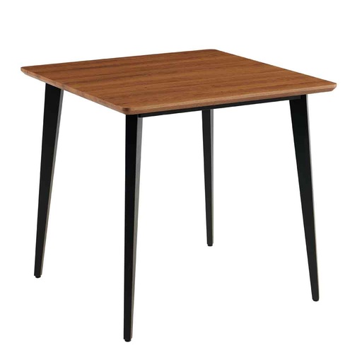 [MAT-DT397S-8387-B] Table à manger H76xL80xP80cm Bois foncé
