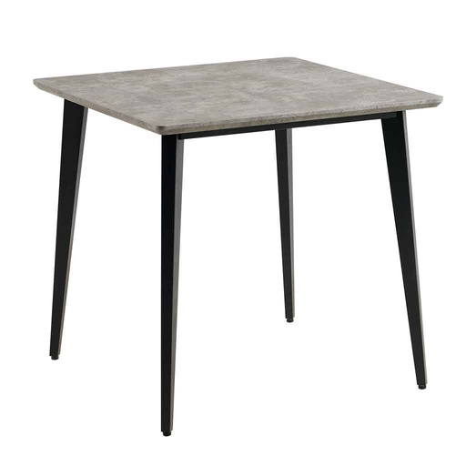 [MAT-DT397S-9738-B] Table à manger H76xL80xP80cm Ciment