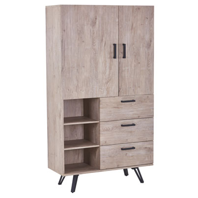 [MAT-C-05-ONE] Buffet 3 tiroirs 2 portes H100xL180xl400cm couleur #ONE clair