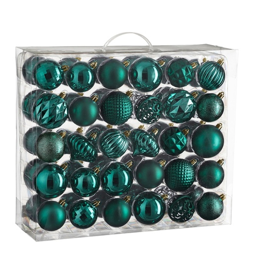 [EDE-1170671] Boule de noel dia:7cm 60pcs Petrole