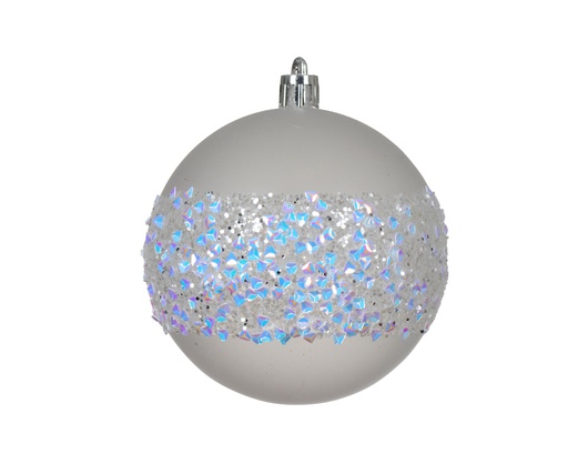 [KAE-029838] Cimier pailette 19*19*4,2cm Blanc d'hiver (copie)