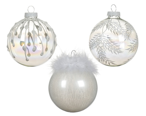 [KAE-070518] Boule de noel dia:8cm Transparent