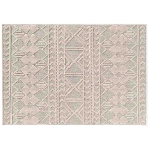 [L3C-1741504] Tapis rectangle 120x170cm tisse plat relief valam 100% polypropylene