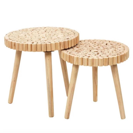 [CMP-HD5208] Table Gigogne Rondin