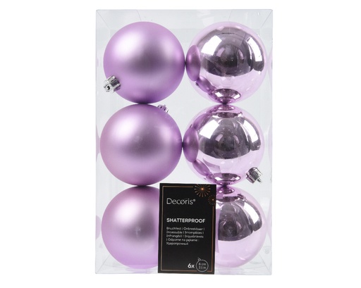 [KAE-022613] Boule de noel dia: 8cm 6pcs Lilas Frais