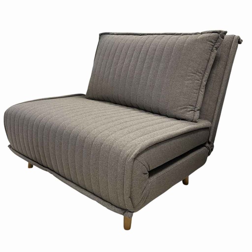 [AD-LAH279N37-1-P100-2#N1-018] Fauteuil convertible Gris H83xL100xP78cm / couchage H26xL100xP190cm