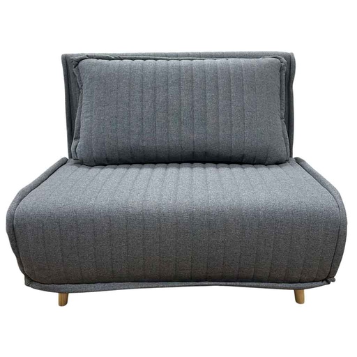 [AD-LAH279N37-1-P100-2#N1-021] Fauteuil convertible Gris foncé H83xL100xP78cm / couchage H26xL100xP190cm