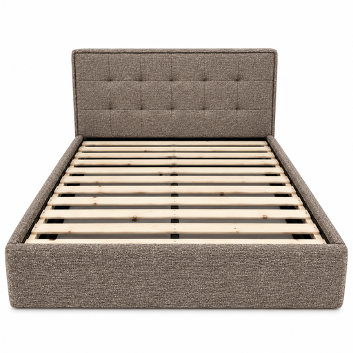 [AD-LBED30J-S001N27-P160-9#N1-170] Sommier avec tête de lit 160x200 Taupe