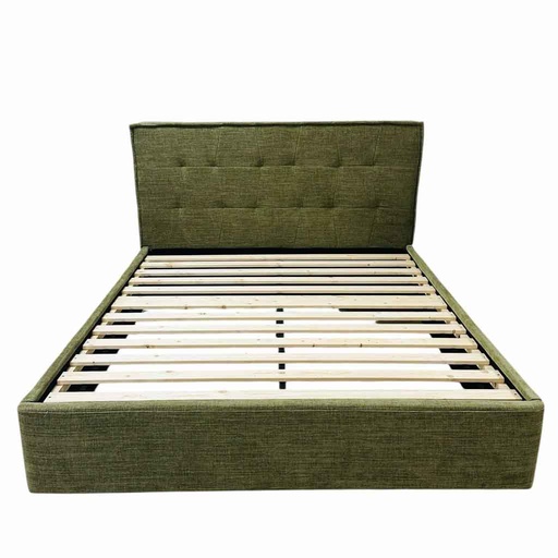 [AD-LBED30J-S001N27-P160-9#N1-355] Sommier avec tête de lit 160x200 Vert