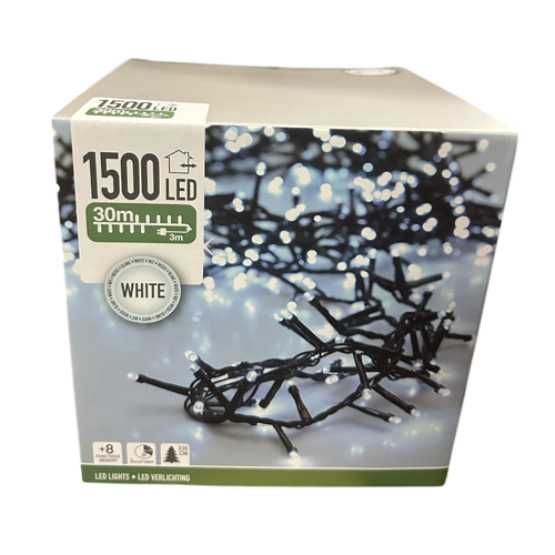 [KOO-AX8560060] Guirlande lumineuse micro cluster 8 fonctions 30m Blanc Froid