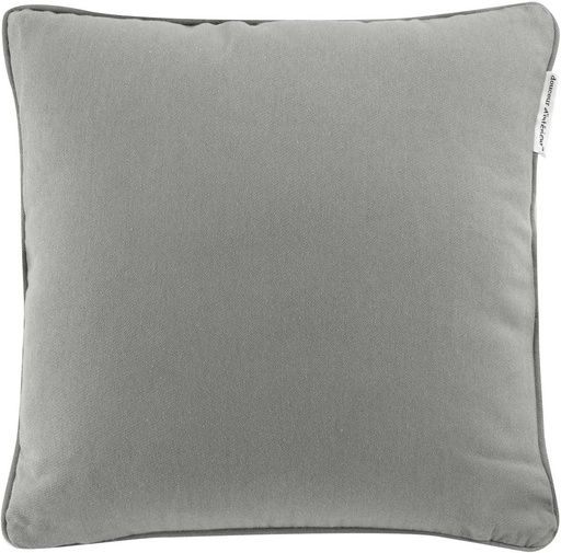 [L3C-1612310] Housse de coussin + encart 40x40cm coton/polyester recycle gris Twily gris
