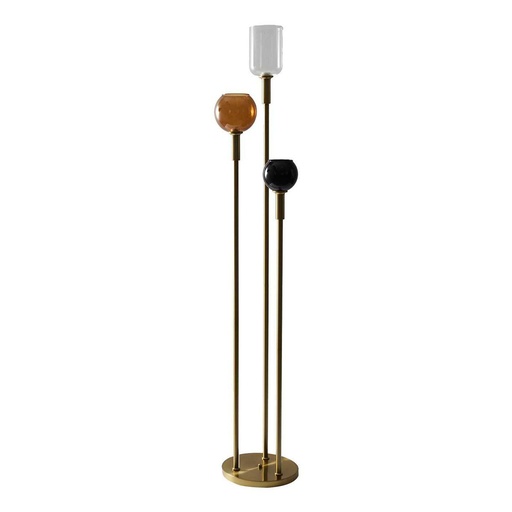 [CMP-LA0053/ITM] Lampadaire tripod verre fume M1
