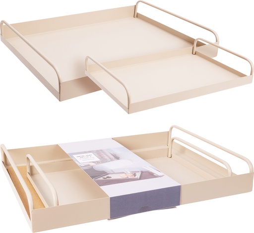 [KOO-AAE444160] Plateau services Beige 2pcs