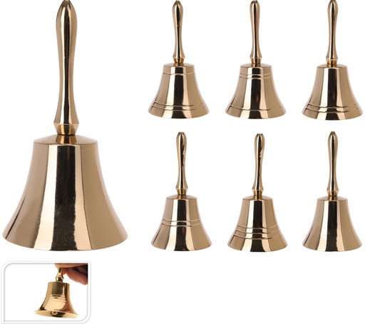 [KOO-A98021220] Clochette de table dore 11cm