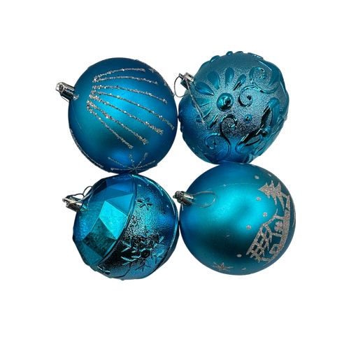 [LT-189] Boule de noel Bleu 10cm 24pcs 
