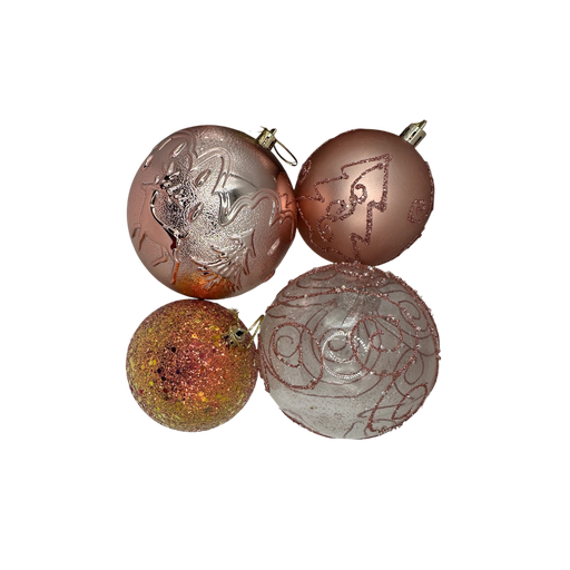 [LT-194] Boule de noel Rose 16pcs 8cm/10cm