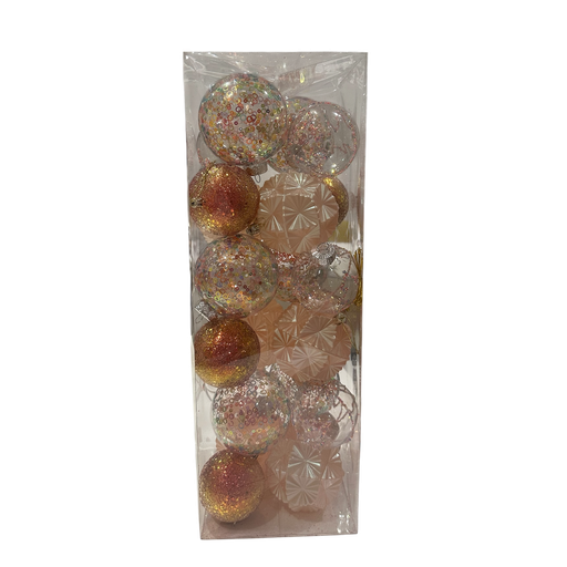 [LT-197] Boule de noel Mixte  24pcs 8cm/10cm
