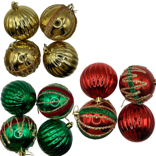 [LT-585] Boule de noel  8cm 4pcs