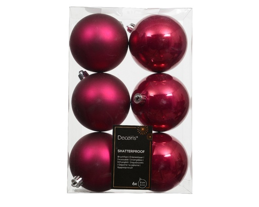 [KAE-022819] Boule de noel dia:8cm 6pcs Festive Pink
