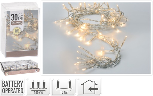 [KOO-AX9800140] Guirlande lumineux 30led Blanc chaud 