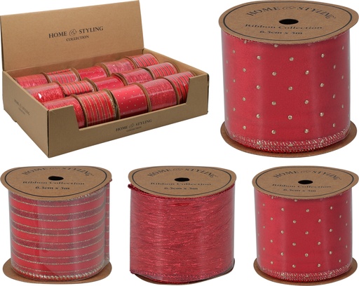 [KOO-CAA822360] Ruban 3*6,3 Rouge